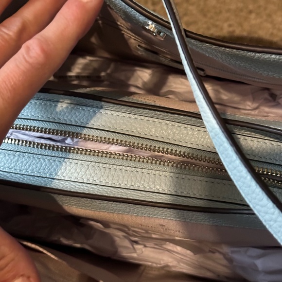 Kate Spade triple compartment shoulder bag in dewy blue. Brand new with tags - Picture 11 of 13